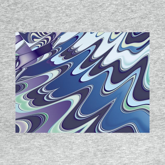 blue and purple abstract waves by pinkal